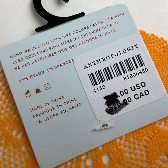 Anthropologie Hosiery Set of Two Ruffle Lace Socks 2 Pairs Orange & Pink… - Picture 10 of 11